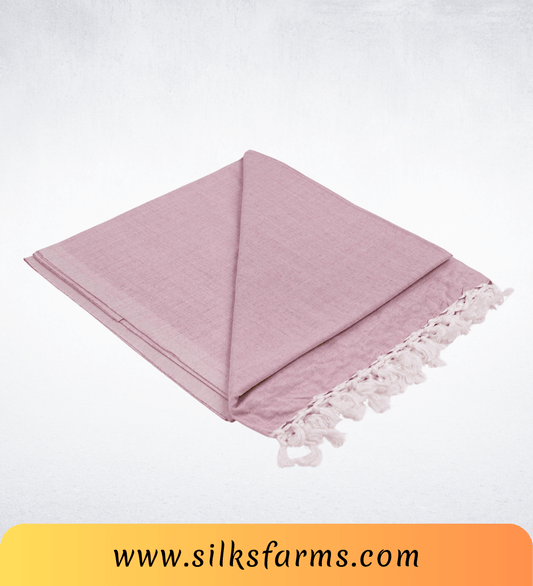 Silk & Farm Super Soft Lightweight Premium Bhagalpuri Dull Chadar – Pure Cotton Feel, All-Season Comfort Blanket, Handcrafted in Bhagalpur - SK034