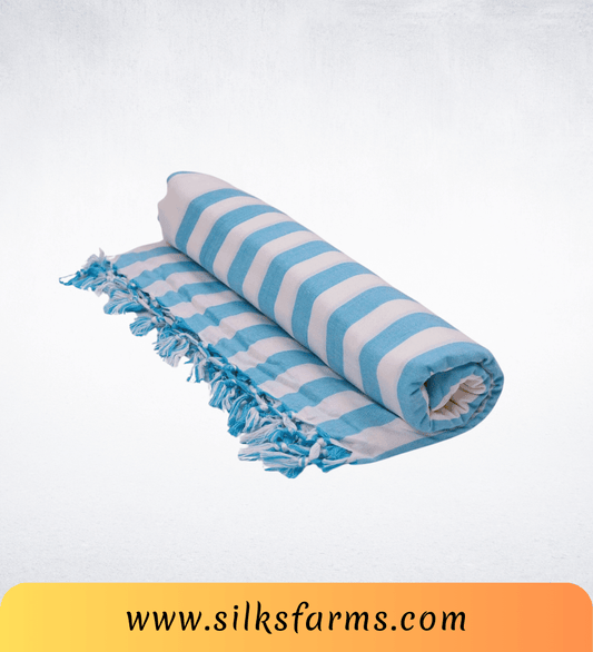 Silk & Farm Super Soft Lightweight Premium Bhagalpuri Dull Chadar – Pure Cotton Feel, All-Season Comfort Blanket, Handcrafted in Bhagalpur - SK013