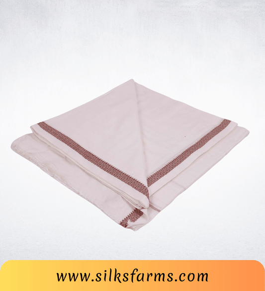 Silk & Farm Super Soft Lightweight Premium Bhagalpuri Dull Chadar – Pure Cotton Feel, All-Season Comfort Blanket, Handcrafted in Bhagalpur - SK017
