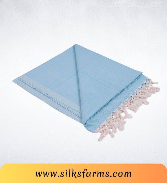 Silk & Farm Super Soft Lightweight Premium Bhagalpuri Dull Chadar – Pure Cotton Feel, All-Season Comfort Blanket, Handcrafted in Bhagalpur - SK018