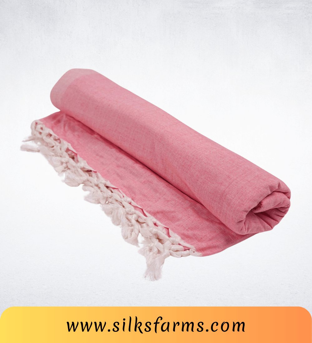 Silk & Farm Super Soft Lightweight Premium Bhagalpuri Dull Chadar – Pure Cotton Feel, All-Season Comfort Blanket, Handcrafted in Bhagalpur - SK033