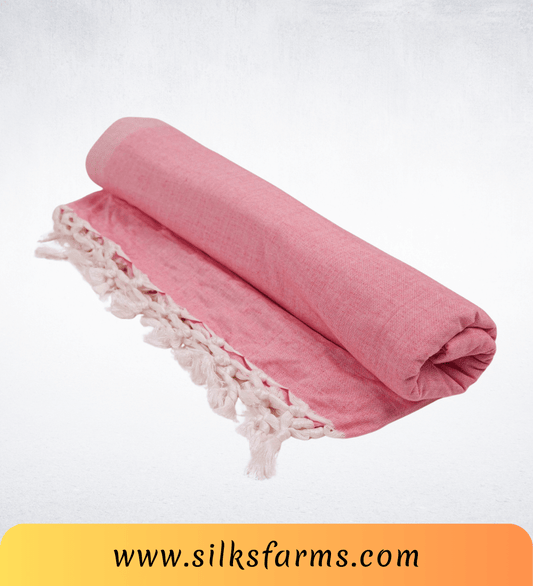 Silk & Farm Super Soft Lightweight Premium Bhagalpuri Dull Chadar – Pure Cotton Feel, All-Season Comfort Blanket, Handcrafted in Bhagalpur - SK033