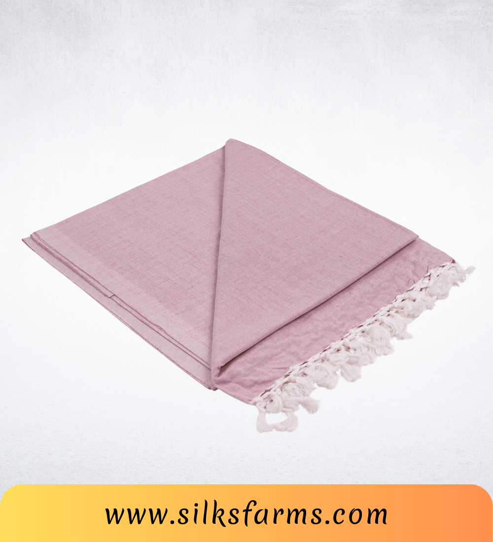 Silk & Farm Super Soft Lightweight Premium Bhagalpuri Dull Chadar – Pure Cotton Feel, All-Season Comfort Blanket, Handcrafted in Bhagalpur - SK034