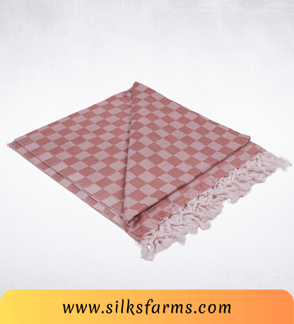 Silk & Farm Super Soft Lightweight Premium Bhagalpuri Dull Chadar – Pure Cotton Feel, All-Season Comfort Blanket, Handcrafted in Bhagalpur - SK037