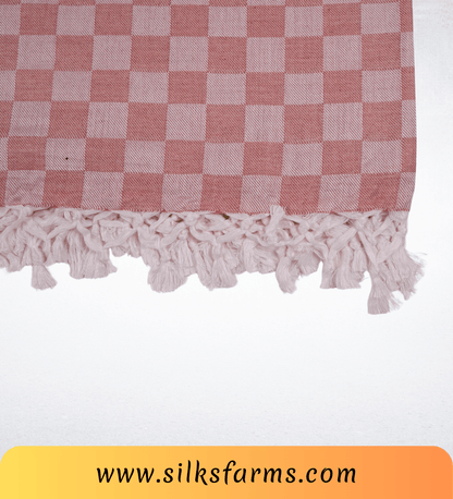 Silk & Farm Super Soft Lightweight Premium Bhagalpuri Dull Chadar – Pure Cotton Feel, All-Season Comfort Blanket, Handcrafted in Bhagalpur - SK037