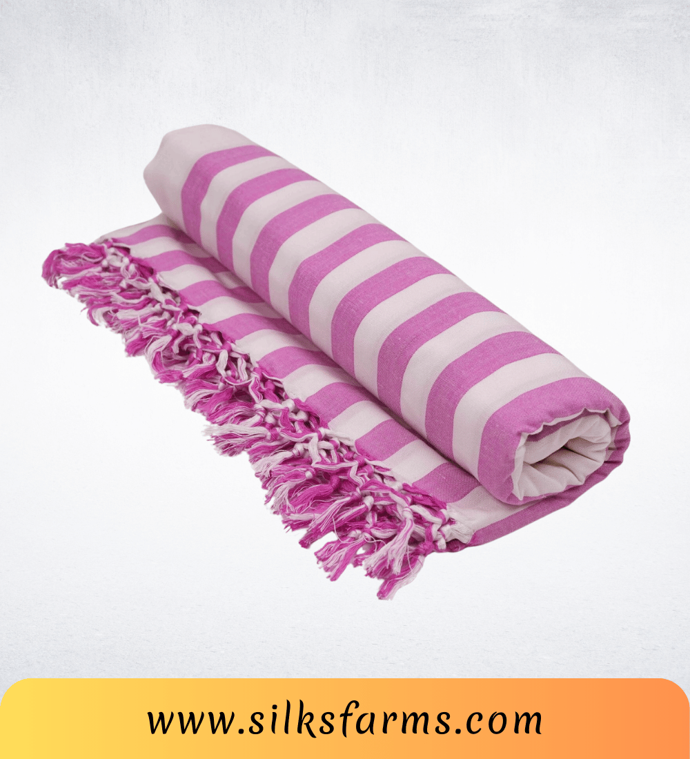 Silk & Farm Super Soft Lightweight Premium Bhagalpuri Dull Chadar – Pure Cotton Feel, All-Season Comfort Blanket, Handcrafted in Bhagalpur - SK038