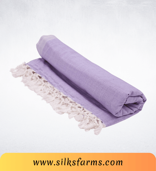 Silk & Farm Super Soft Lightweight Premium Bhagalpuri Dull Chadar – Pure Cotton Feel, All-Season Comfort Blanket, Handcrafted in Bhagalpur - SK039
