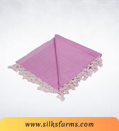 Silk & Farm Super Soft Lightweight Premium Bhagalpuri Dull Chadar – Pure Cotton Feel, All-Season Comfort Blanket, Handcrafted in Bhagalpur - SK005