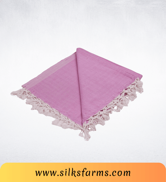 Silk & Farm Super Soft Lightweight Premium Bhagalpuri Dull Chadar – Pure Cotton Feel, All-Season Comfort Blanket, Handcrafted in Bhagalpur - SK005