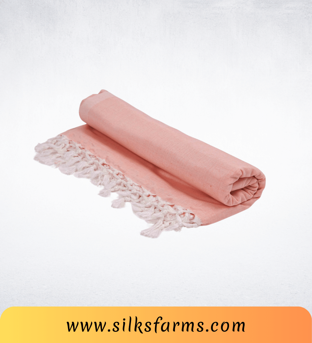 Silk & Farm Super Soft Lightweight Premium Bhagalpuri Dull Chadar – Pure Cotton Feel, All-Season Comfort Blanket, Handcrafted in Bhagalpur - SK006