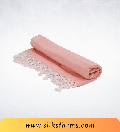 Silk & Farm Super Soft Lightweight Premium Bhagalpuri Dull Chadar – Pure Cotton Feel, All-Season Comfort Blanket, Handcrafted in Bhagalpur - SK006