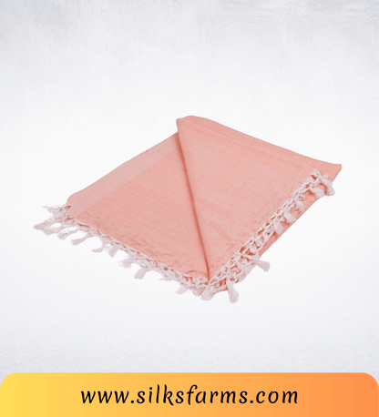 Silk & Farm Super Soft Lightweight Premium Bhagalpuri Dull Chadar – Pure Cotton Feel, All-Season Comfort Blanket, Handcrafted in Bhagalpur - SK006