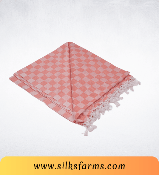 Silk & Farm Super Soft Lightweight Premium Bhagalpuri Dull Chadar – Pure Cotton Feel, All-Season Comfort Blanket, Handcrafted in Bhagalpur - SK008