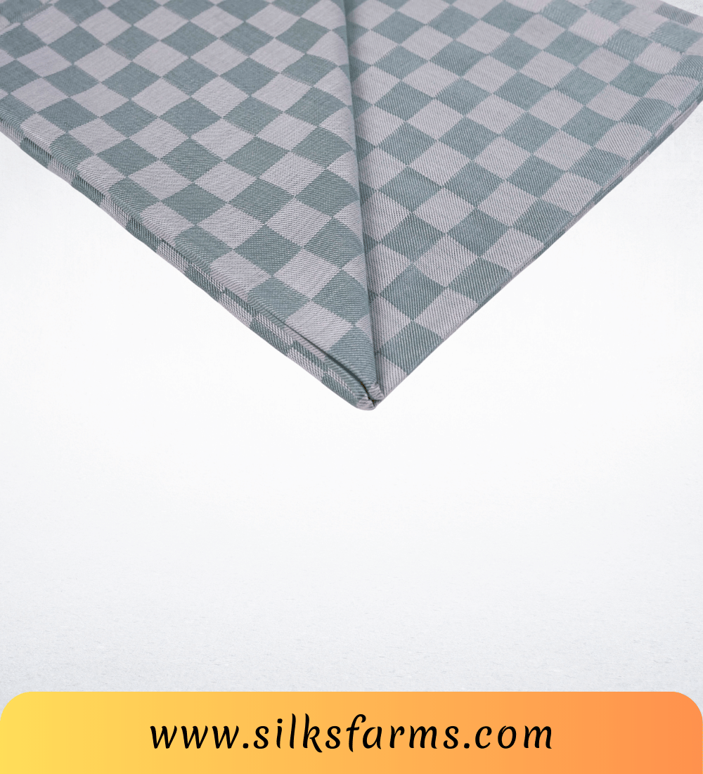 Silk & Farm Super Soft Lightweight Premium Bhagalpuri Dull Chadar – Pure Cotton Feel, All-Season Comfort Blanket, Handcrafted in Bhagalpur - SK009