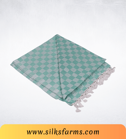 Silk & Farm Super Soft Lightweight Premium Bhagalpuri Dull Chadar – Pure Cotton Feel, All-Season Comfort Blanket, Handcrafted in Bhagalpur - SK010