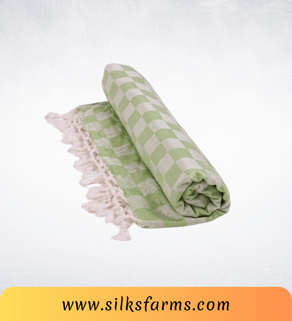 Silk & Farm Super Soft Lightweight Premium Bhagalpuri Dull Chadar – Pure Cotton Feel, All-Season Comfort Blanket, Handcrafted in Bhagalpur - SK011