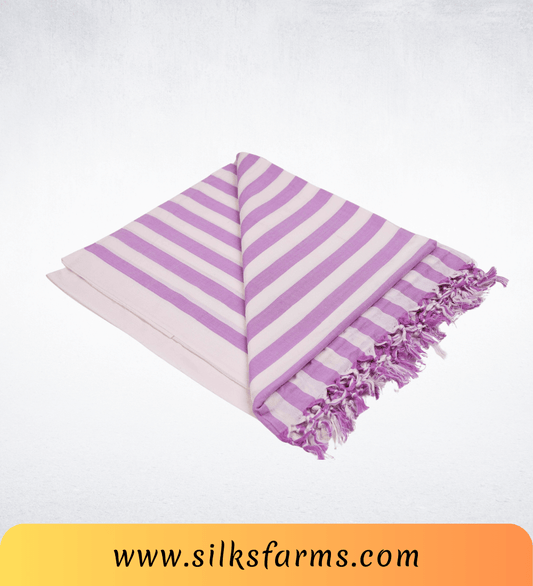 Silk & Farm Super Soft Lightweight Premium Bhagalpuri Dull Chadar – Pure Cotton Feel, All-Season Comfort Blanket, Handcrafted in Bhagalpur - SK012