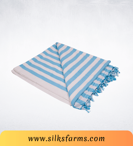 Silk & Farm Super Soft Lightweight Premium Bhagalpuri Dull Chadar – Pure Cotton Feel, All-Season Comfort Blanket, Handcrafted in Bhagalpur - SK013