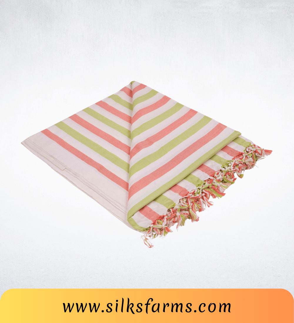 Silk & Farm Super Soft Lightweight Premium Bhagalpuri Dull Chadar – Pure Cotton Feel, All-Season Comfort Blanket, Handcrafted in Bhagalpur - SK014