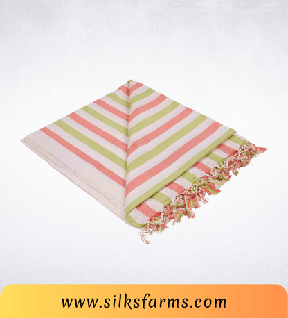 Silk & Farm Super Soft Lightweight Premium Bhagalpuri Dull Chadar – Pure Cotton Feel, All-Season Comfort Blanket, Handcrafted in Bhagalpur - SK014