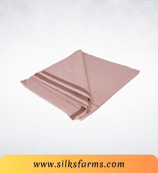 Silk & Farm Super Soft Lightweight Premium Bhagalpuri Dull Chadar – Pure Cotton Feel, All-Season Comfort Blanket, Handcrafted in Bhagalpur - SK002