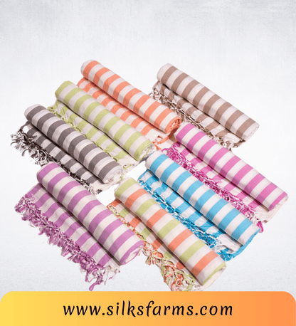 Silk & Farm Super Soft Lightweight Premium Bhagalpuri Dull Chadar – Pure Cotton Feel, All-Season Comfort Blanket, Handcrafted in Bhagalpur - SK039