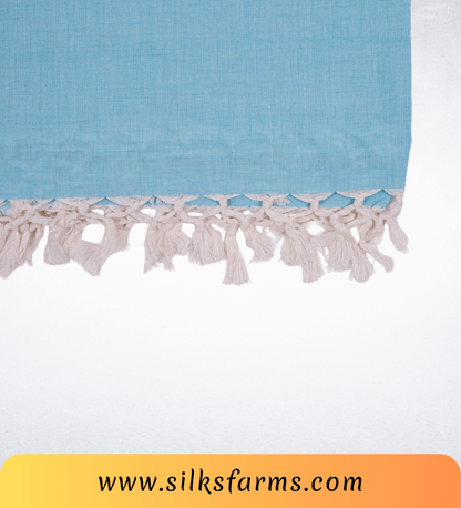 Silk & Farm Super Soft Lightweight Premium Bhagalpuri Dull Chadar – Pure Cotton Feel, All-Season Comfort Blanket, Handcrafted in Bhagalpur - SK018