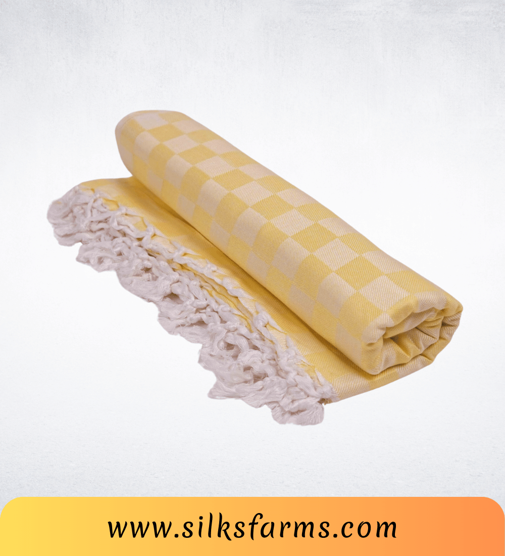 Silk & Farm Super Soft Lightweight Premium Bhagalpuri Dull Chadar – Pure Cotton Feel, All-Season Comfort Blanket, Handcrafted in Bhagalpur - SK019