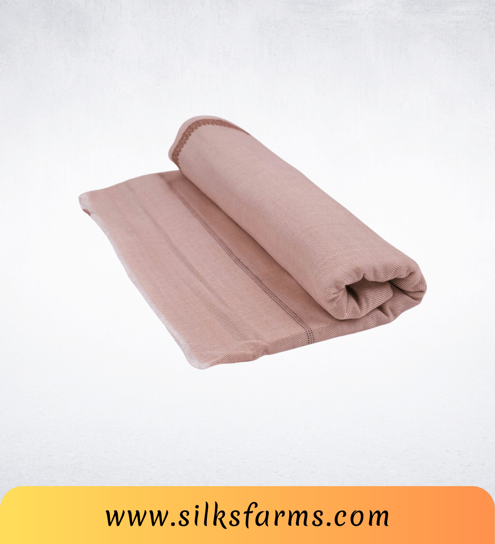 Silk & Farm Super Soft Lightweight Premium Bhagalpuri Dull Chadar – Pure Cotton Feel, All-Season Comfort Blanket, Handcrafted in Bhagalpur - SK002