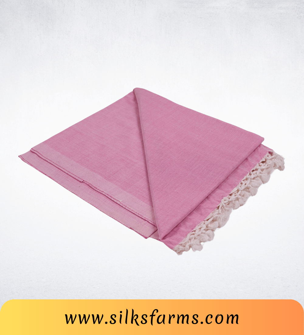 Silk & Farm Super Soft Lightweight Premium Bhagalpuri Dull Chadar – Pure Cotton Feel, All-Season Comfort Blanket, Handcrafted in Bhagalpur - SK020