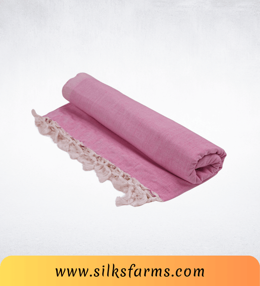 Silk & Farm Super Soft Lightweight Premium Bhagalpuri Dull Chadar – Pure Cotton Feel, All-Season Comfort Blanket, Handcrafted in Bhagalpur - SK020