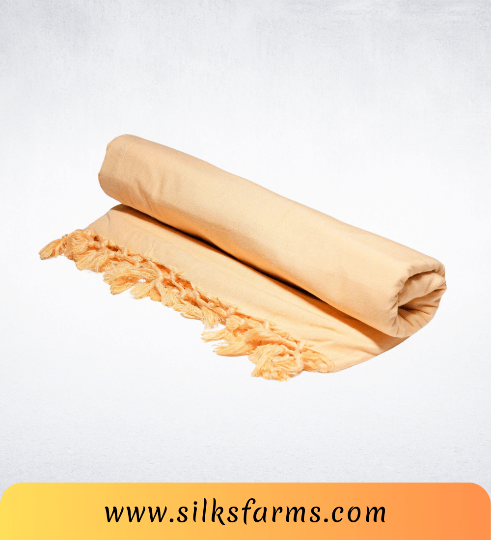 Silk & Farm Super Soft Lightweight Premium Bhagalpuri Dull Chadar – Pure Cotton Feel, All-Season Comfort Blanket, Handcrafted in Bhagalpur - SK022