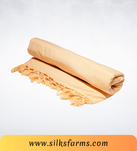 Silk & Farm Super Soft Lightweight Premium Bhagalpuri Dull Chadar – Pure Cotton Feel, All-Season Comfort Blanket, Handcrafted in Bhagalpur - SK022