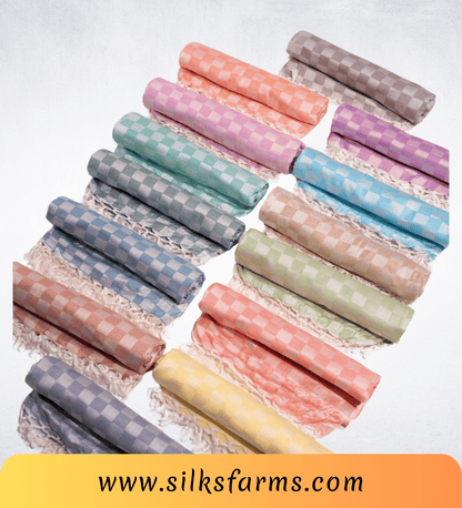 Silk & Farm Super Soft Lightweight Premium Bhagalpuri Dull Chadar – Pure Cotton Feel, All-Season Comfort Blanket, Handcrafted in Bhagalpur - SK011