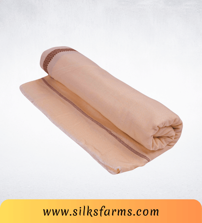 Silk & Farm Super Soft Lightweight Premium Bhagalpuri Dull Chadar – Pure Cotton Feel, All-Season Comfort Blanket, Handcrafted in Bhagalpur - SK023