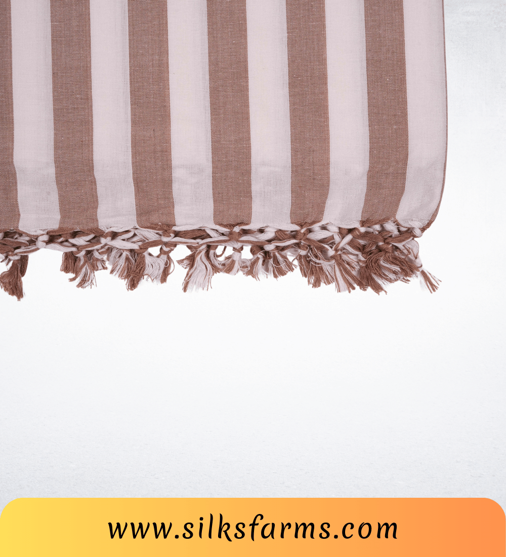 Silk & Farm Super Soft Lightweight Premium Bhagalpuri Dull Chadar – Pure Cotton Feel, All-Season Comfort Blanket, Handcrafted in Bhagalpur - SK024