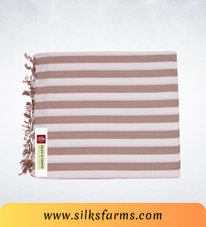 Silk & Farm Super Soft Lightweight Premium Bhagalpuri Dull Chadar – Pure Cotton Feel, All-Season Comfort Blanket, Handcrafted in Bhagalpur - SK024