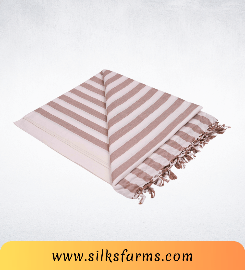 Silk & Farm Super Soft Lightweight Premium Bhagalpuri Dull Chadar – Pure Cotton Feel, All-Season Comfort Blanket, Handcrafted in Bhagalpur - SK024
