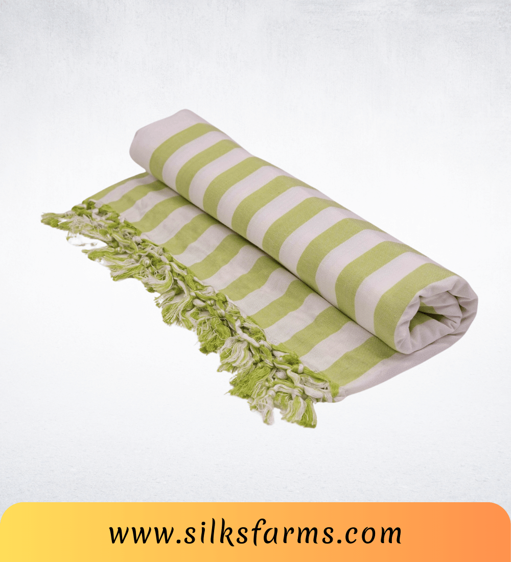 Silk & Farm Super Soft Lightweight Premium Bhagalpuri Dull Chadar – Pure Cotton Feel, All-Season Comfort Blanket, Handcrafted in Bhagalpur - SK025