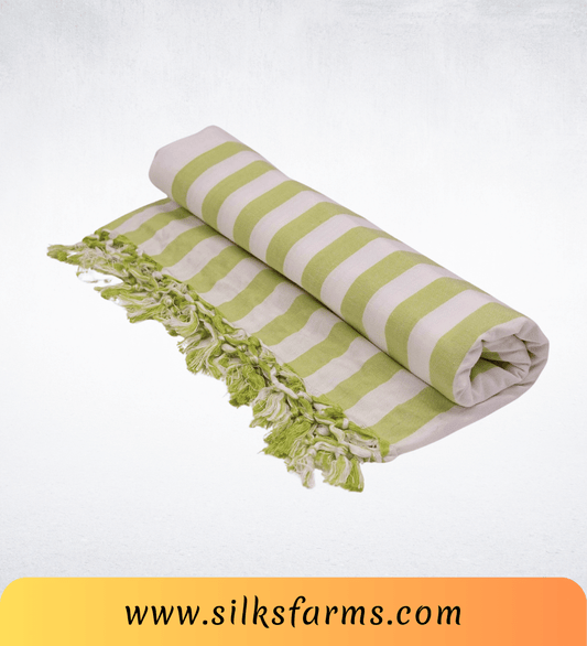 Silk & Farm Super Soft Lightweight Premium Bhagalpuri Dull Chadar – Pure Cotton Feel, All-Season Comfort Blanket, Handcrafted in Bhagalpur - SK025