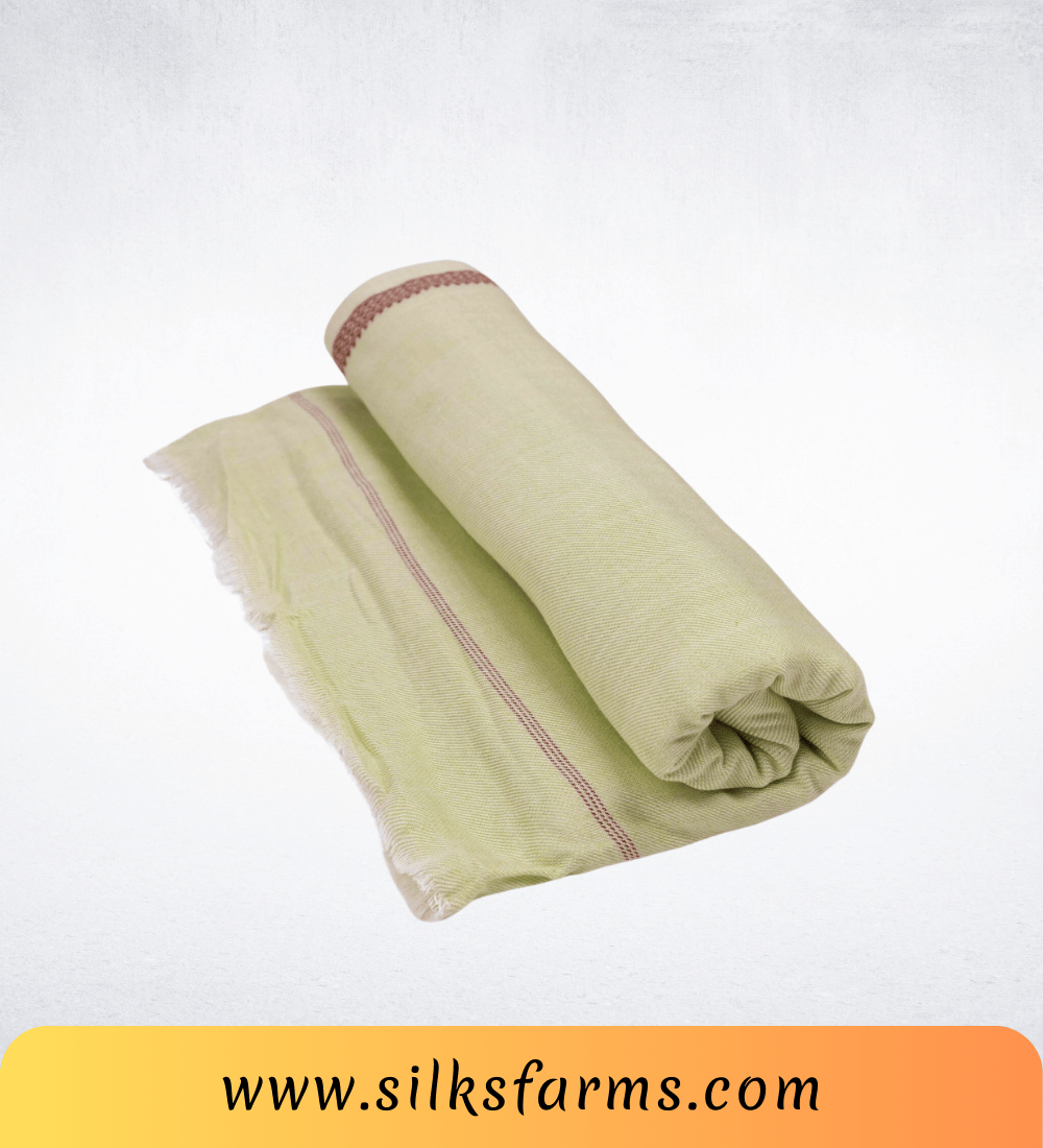 Silk & Farm Super Soft Lightweight Premium Bhagalpuri Dull Chadar – Pure Cotton Feel, All-Season Comfort Blanket, Handcrafted in Bhagalpur - SK003