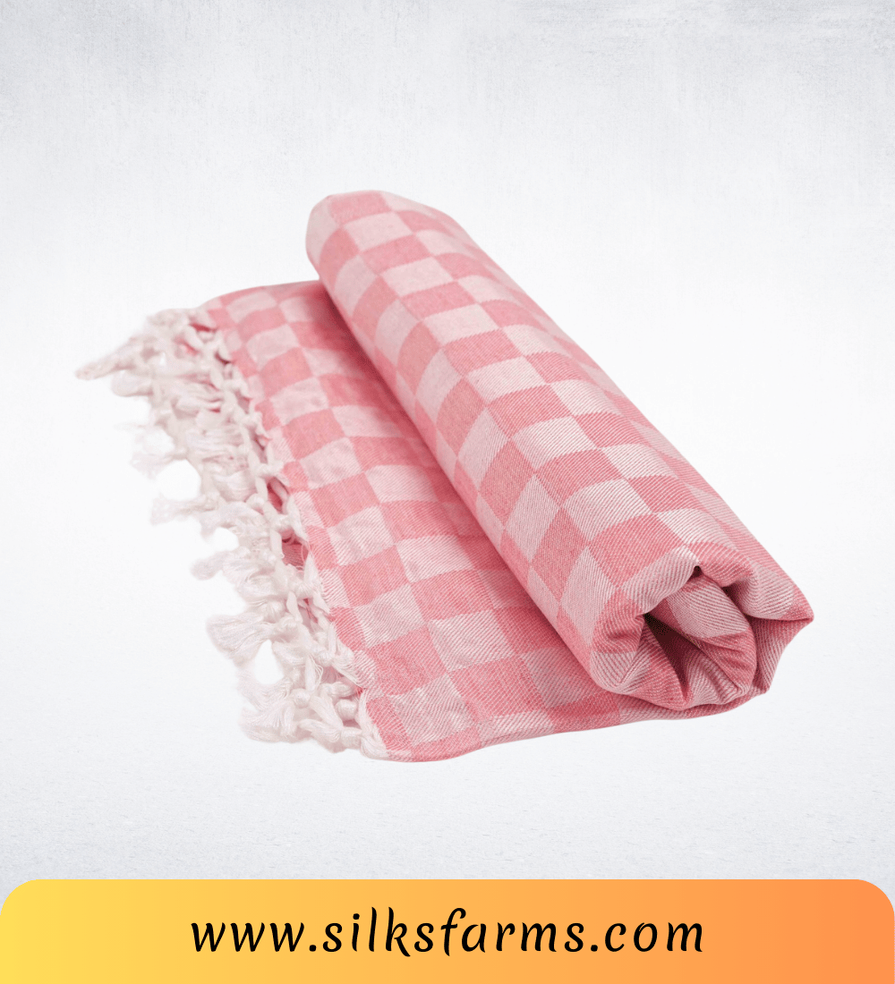 Silk & Farm Super Soft Lightweight Premium Bhagalpuri Dull Chadar – Pure Cotton Feel, All-Season Comfort Blanket, Handcrafted in Bhagalpur - SK027