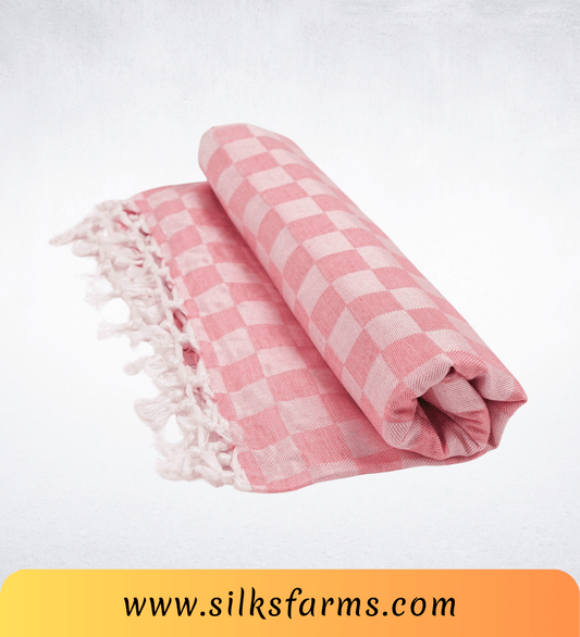 Silk & Farm Super Soft Lightweight Premium Bhagalpuri Dull Chadar – Pure Cotton Feel, All-Season Comfort Blanket, Handcrafted in Bhagalpur - SK027