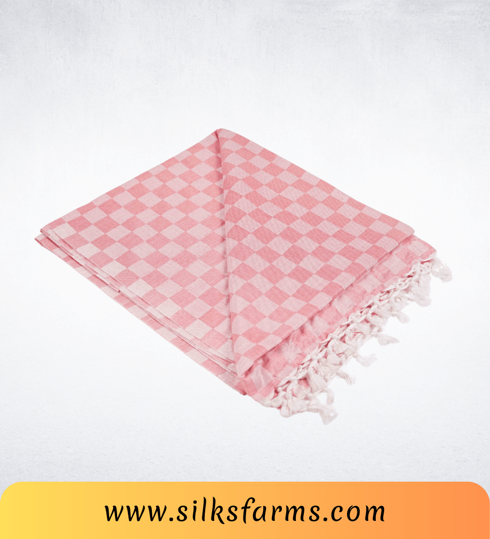 Silk & Farm Super Soft Lightweight Premium Bhagalpuri Dull Chadar – Pure Cotton Feel, All-Season Comfort Blanket, Handcrafted in Bhagalpur - SK027