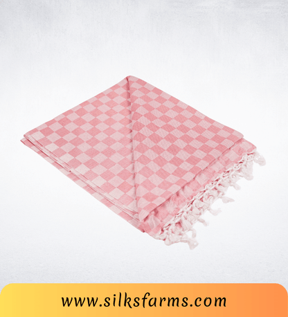 Silk & Farm Super Soft Lightweight Premium Bhagalpuri Dull Chadar – Pure Cotton Feel, All-Season Comfort Blanket, Handcrafted in Bhagalpur - SK027