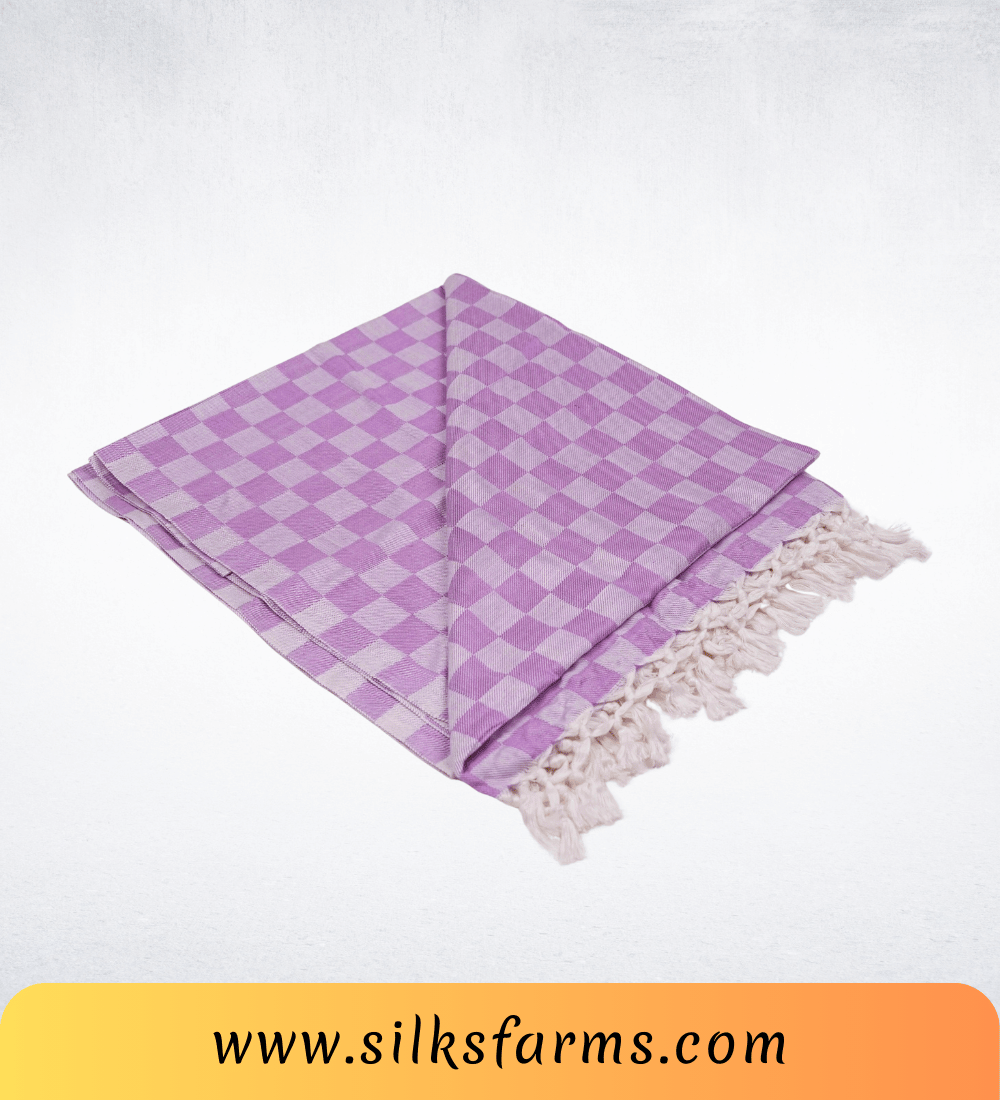 Silk & Farm Super Soft Lightweight Premium Bhagalpuri Dull Chadar – Pure Cotton Feel, All-Season Comfort Blanket, Handcrafted in Bhagalpur - SK028