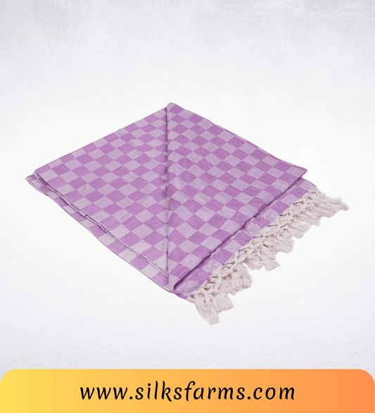 Silk & Farm Super Soft Lightweight Premium Bhagalpuri Dull Chadar – Pure Cotton Feel, All-Season Comfort Blanket, Handcrafted in Bhagalpur - SK028