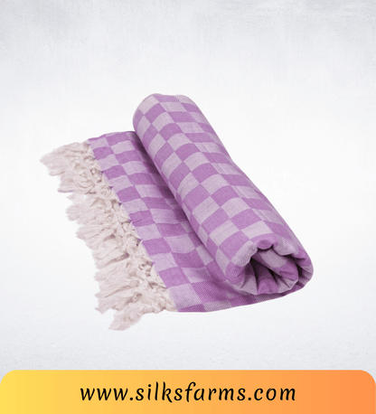 Silk & Farm Super Soft Lightweight Premium Bhagalpuri Dull Chadar – Pure Cotton Feel, All-Season Comfort Blanket, Handcrafted in Bhagalpur - SK028