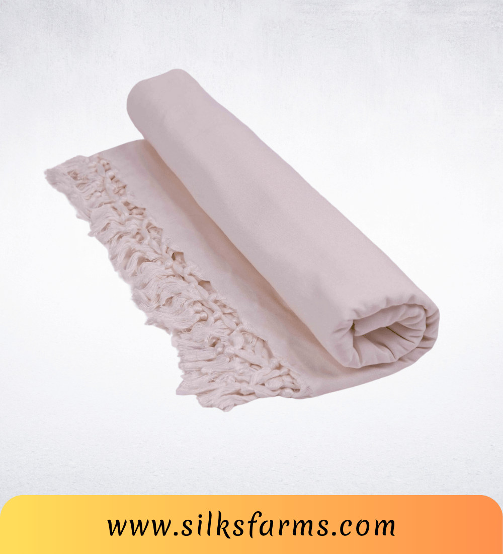 Silk & Farm Super Soft Lightweight Premium Bhagalpuri Dull Chadar – Pure Cotton Feel, All-Season Comfort Blanket, Handcrafted in Bhagalpur - SK029