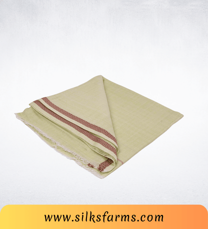 Silk & Farm Super Soft Lightweight Premium Bhagalpuri Dull Chadar – Pure Cotton Feel, All-Season Comfort Blanket, Handcrafted in Bhagalpur - SK003